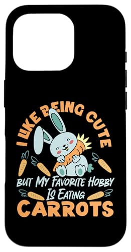 Hase: Ich mag es, süß zu sein und Karotten zu essen Hülle für iPhone 16 Pro Hase: Ich mag es, süß zu sein und Karotten zu essen Hülle für iPhone 16 Pro von Cute Bunny And Rabbit Designs For Kids