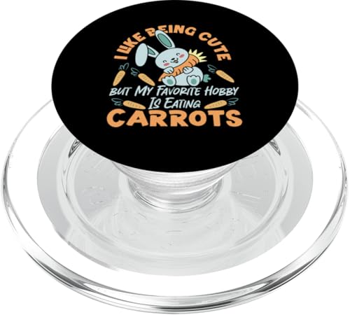 Hase: Ich mag es, süß zu sein und Karotten zu essen PopSockets PopGrip für MagSafe Hase: Ich mag es, süß zu sein und Karotten zu essen PopSockets PopGrip für MagSafe von Cute Bunny And Rabbit Designs For Kids