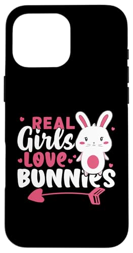 Hasen: Echte Mädchen lieben Hasen Hülle für iPhone 16 Pro Max Hasen: Echte Mädchen lieben Hasen Hülle für iPhone 16 Pro Max von Cute Bunny And Rabbit Designs For Kids