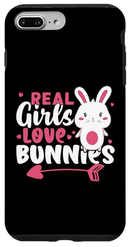 Hasen: Echte Mädchen lieben Hasen Hülle für iPhone 7 Plus/8 Plus Hasen: Echte Mädchen lieben Hasen Hülle für iPhone 7 Plus/8 Plus von Cute Bunny And Rabbit Designs For Kids