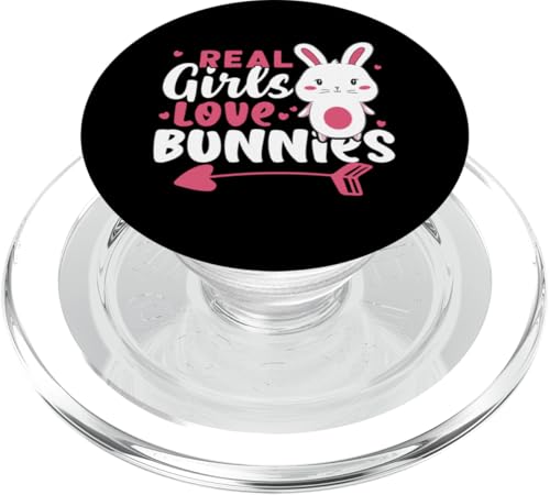 Hasen: Echte Mädchen lieben Hasen PopSockets PopGrip für MagSafe Hasen: Echte Mädchen lieben Hasen PopSockets PopGrip für MagSafe von Cute Bunny And Rabbit Designs For Kids