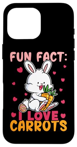 Hasen: Fun Fact: Ich liebe Karotten Hülle für iPhone 16 Pro Max Hasen: Fun Fact: Ich liebe Karotten Hülle für iPhone 16 Pro Max von Cute Bunny And Rabbit Designs For Kids