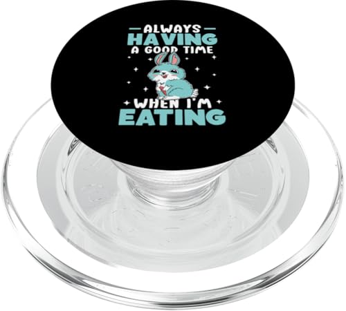 Hasen: Ich habe immer eine gute Zeit, wenn ich esse PopSockets PopGrip für MagSafe Hasen: Ich habe immer eine gute Zeit, wenn ich esse PopSockets PopGrip für MagSafe von Cute Bunny And Rabbit Designs For Kids