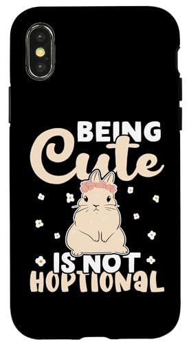 Hasen: Süß zu sein ist nicht optional Hülle für iPhone X/XS Hasen: Süß zu sein ist nicht optional Hülle für iPhone X/XS von Cute Bunny And Rabbit Designs For Kids