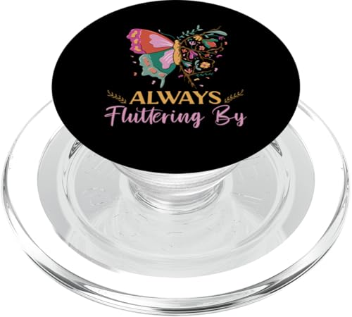Schmetterling für Mädchen: Always Fluttering By PopSockets PopGrip für MagSafe von Cute Butterfly Designs for Girls and Women