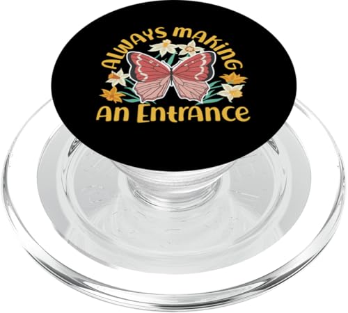 Schmetterling für Mädchen: Always Making an Entrance PopSockets PopGrip für MagSafe Schmetterling für Mädchen: Always Making an Entrance PopSockets PopGrip für MagSafe von Cute Butterfly Designs for Girls and Women