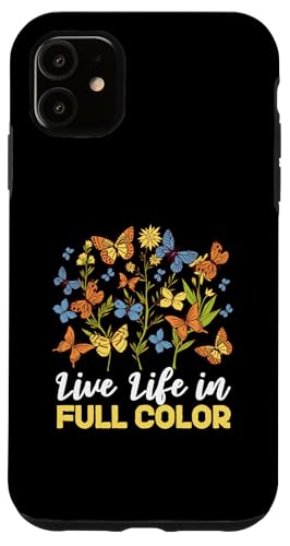 Schmetterling für Mädchen: Live Life in voller Farbe Hülle für iPhone 11 Schmetterling für Mädchen: Live Life in voller Farbe Hülle für iPhone 11 von Cute Butterfly Designs for Girls and Women