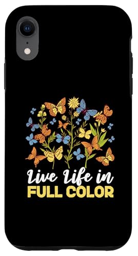 Schmetterling für Mädchen: Live Life in voller Farbe Hülle für iPhone XR Schmetterling für Mädchen: Live Life in voller Farbe Hülle für iPhone XR von Cute Butterfly Designs for Girls and Women
