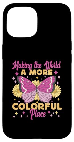 Schmetterling für Mädchen: Machen Sie die Welt zu einem farbenfrohen Ort Hülle für iPhone 15 Schmetterling für Mädchen: Machen Sie die Welt zu einem farbenfrohen Ort Hülle für iPhone 15 von Cute Butterfly Designs for Girls and Women