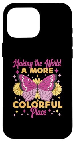 Schmetterling für Mädchen: Machen Sie die Welt zu einem farbenfrohen Ort Hülle für iPhone 16 Pro Max von Cute Butterfly Designs for Girls and Women