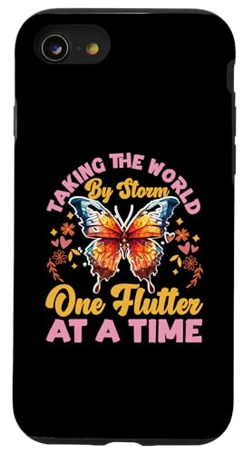 Schmetterlinge: Taking the World by Storm, One Flutter at Time Hülle für iPhone SE (2020) / 7 / 8 von Cute Butterfly Designs for Girls and Women