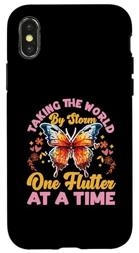 Schmetterlinge: Taking the World by Storm, One Flutter at Time Hülle für iPhone X/XS Schmetterlinge: Taking the World by Storm, One Flutter at Time Hülle für iPhone X/XS von Cute Butterfly Designs for Girls and Women