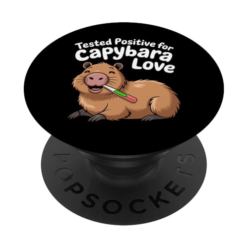 Capybara-Liebhaber PopSockets Klebender PopGrip von Cute Capybara Stuff