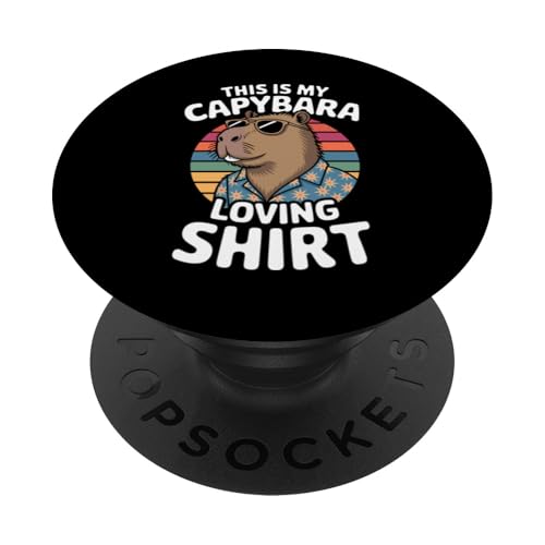 Capybara-Liebhaber PopSockets Klebender PopGrip von Cute Capybara Stuff