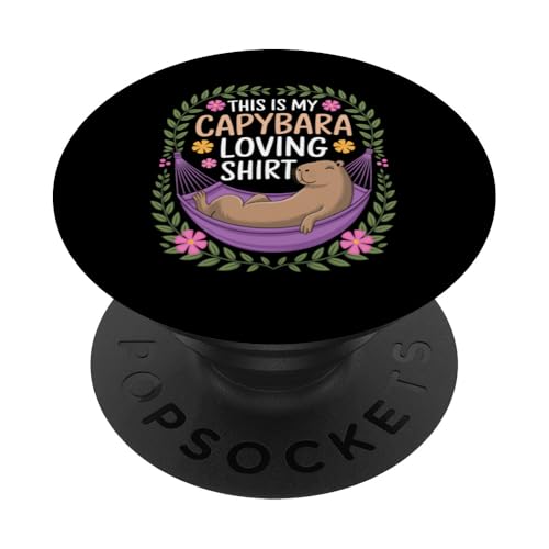 Capybara-Liebhaber PopSockets Klebender PopGrip Capybara-Liebhaber PopSockets Klebender PopGrip von Cute Capybara Stuff