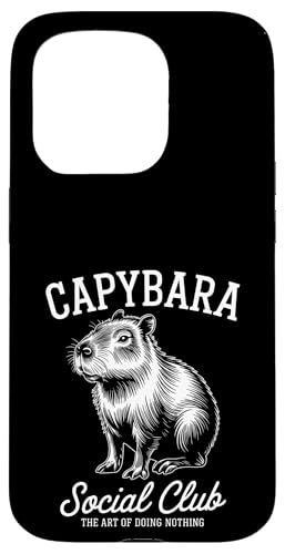 Capybara Social Club Hülle für iPhone 15 Pro Capybara Social Club Hülle für iPhone 15 Pro von Cute Capybara Stuff