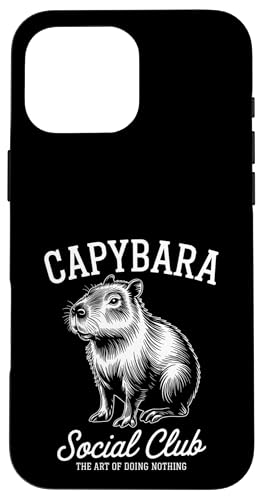 Capybara Social Club Hülle für iPhone 16 Pro Max Capybara Social Club Hülle für iPhone 16 Pro Max von Cute Capybara Stuff