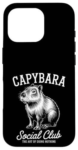 Capybara Social Club Hülle für iPhone 16 Pro von Cute Capybara Stuff
