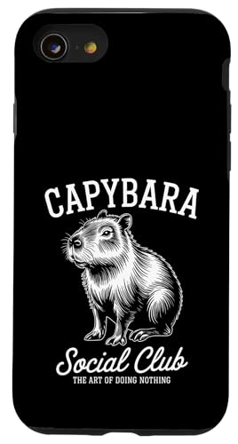 Capybara Social Club Hülle für iPhone SE (2020) / 7 / 8 von Cute Capybara Stuff