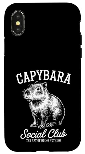 Capybara Social Club Hülle für iPhone X/XS Capybara Social Club Hülle für iPhone X/XS von Cute Capybara Stuff