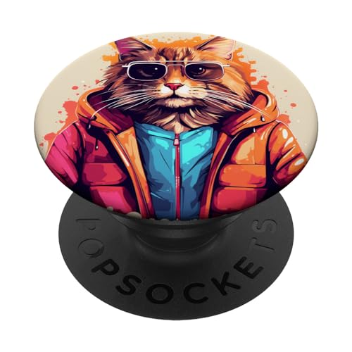 Süße Katze PopSockets mit austauschbarem PopGrip von Cute Cat Design for Cat Owner