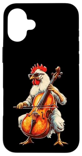 Cute Chicken Playing Cello Musician Music Hülle für iPhone 16 Plus Cute Chicken Playing Cello Musician Music Hülle für iPhone 16 Plus von Cute Chicken Playing Cello Apparel