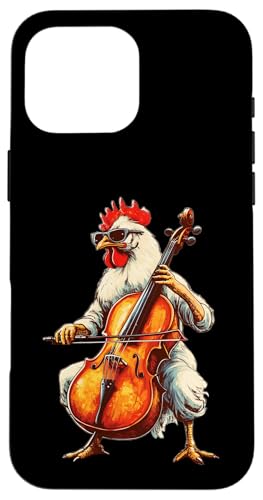 Cute Chicken Playing Cello Musician Music Hülle für iPhone 16 Pro Max Cute Chicken Playing Cello Musician Music Hülle für iPhone 16 Pro Max von Cute Chicken Playing Cello Apparel