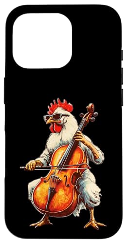 Cute Chicken Playing Cello Musician Music Hülle für iPhone 16 Pro Cute Chicken Playing Cello Musician Music Hülle für iPhone 16 Pro von Cute Chicken Playing Cello Apparel