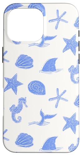 Coastal Beach Muschel Koralle Ocean adrett blau ästhetisch Hülle für iPhone 16 Pro Max Coastal Beach Muschel Koralle Ocean adrett blau ästhetisch Hülle für iPhone 16 Pro Max von Cute Coastal Seashells Blue Aesthetic