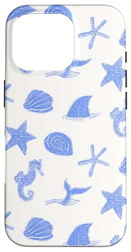 Coastal Beach Muschel Koralle Ocean adrett blau ästhetisch Hülle für iPhone 16 Pro Coastal Beach Muschel Koralle Ocean adrett blau ästhetisch Hülle für iPhone 16 Pro von Cute Coastal Seashells Blue Aesthetic