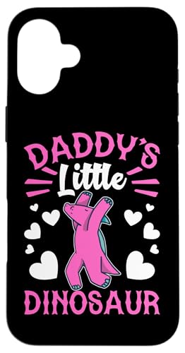 Daddy's Little Dinosaurier Hülle für iPhone 16 Plus von Cute Comic Dinosaur Designs For Kids
