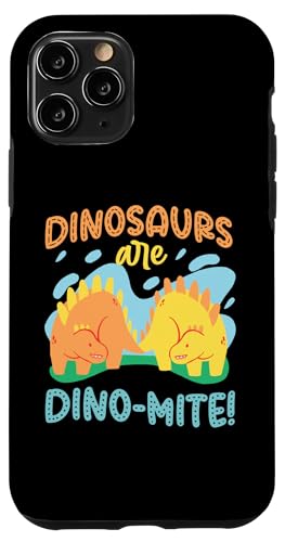 Dinosaurier sind Dino-Mite! Hülle für iPhone 11 Pro von Cute Comic Dinosaur Designs For Kids
