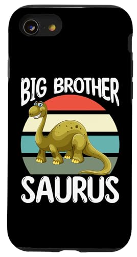 Großer Bruder Saurus Hülle für iPhone SE (2020) / 7 / 8 von Cute Comic Dinosaur Designs For Kids