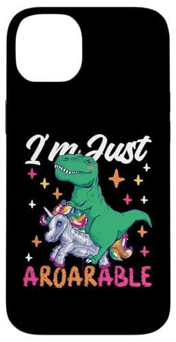 Ich bin nur ein entzückender Dino auf Einhorn Hülle für iPhone 14 Plus von Cute Comic Dinosaur Designs For Kids