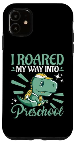Ich brüllte meinen Weg in die Vorschule Hülle für iPhone 11 von Cute Comic Dinosaur Designs For Kids