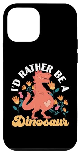 Ich wäre lieber ein Dinosaurier Hülle für iPhone 12 mini von Cute Comic Dinosaur Designs For Kids