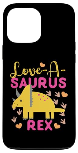 Love-A-Saurus Rex Hülle für iPhone 13 Pro Max von Cute Comic Dinosaur Designs For Kids