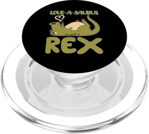 Love-A-Saurus Rex PopSockets PopGrip für MagSafe Love-A-Saurus Rex PopSockets PopGrip für MagSafe von Cute Comic Dinosaur Designs For Kids