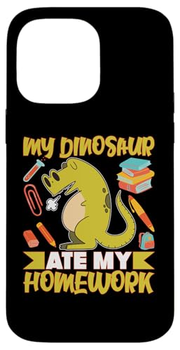 Mein Dinosaurier hat meine Hausaufgaben gegessen Hülle für iPhone 14 Pro Max Mein Dinosaurier hat meine Hausaufgaben gegessen Hülle für iPhone 14 Pro Max von Cute Comic Dinosaur Designs For Kids