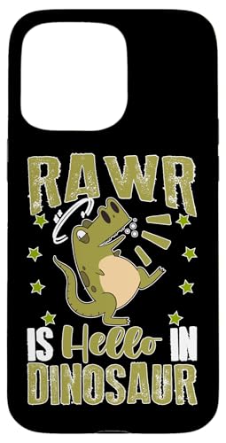 Rawr ist Hallo im Dinosaurier Hülle für iPhone 15 Pro Max Rawr ist Hallo im Dinosaurier Hülle für iPhone 15 Pro Max von Cute Comic Dinosaur Designs For Kids