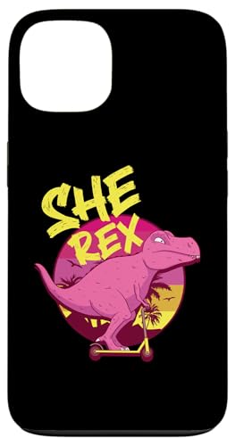 She Rex T-Rex Dino für Mädchen Hülle für iPhone 13 von Cute Comic Dinosaur Designs For Kids