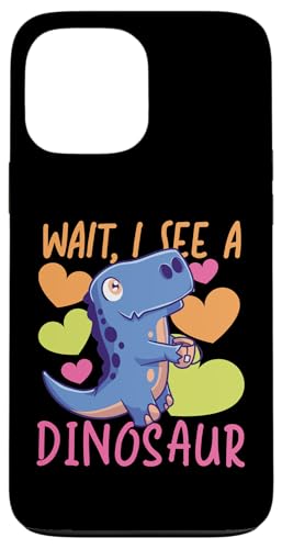 Warte, ich sehe einen Dinosaurier Hülle für iPhone 13 Pro Max von Cute Comic Dinosaur Designs For Kids