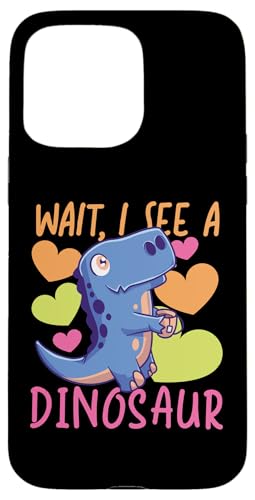 Warte, ich sehe einen Dinosaurier Hülle für iPhone 15 Pro Max Warte, ich sehe einen Dinosaurier Hülle für iPhone 15 Pro Max von Cute Comic Dinosaur Designs For Kids