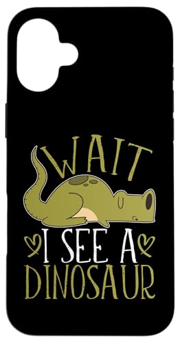 Warte, ich sehe einen Dinosaurier Hülle für iPhone 16 Plus von Cute Comic Dinosaur Designs For Kids