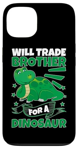 Will Trade Brother For A Dinosaurier Hülle für iPhone 13 Will Trade Brother For A Dinosaurier Hülle für iPhone 13 von Cute Comic Dinosaur Designs For Kids