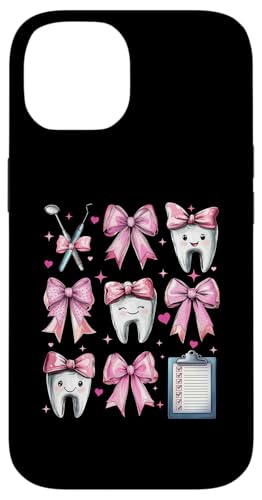 Coquette Bow Dental Assistant Dental Hygienist Zahnarzt Zahn Hülle für iPhone 14 Coquette Bow Dental Assistant Dental Hygienist Zahnarzt Zahn Hülle für iPhone 14 von Cute Coquette Dental Nurse Hygienist Dentist Gifts