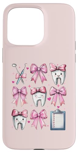 Coquette Bow Dental Assistant Dental Hygienist Zahnarzt Zahn Hülle für iPhone 15 Pro Max Coquette Bow Dental Assistant Dental Hygienist Zahnarzt Zahn Hülle für iPhone 15 Pro Max von Cute Coquette Dental Nurse Hygienist Dentist Gifts
