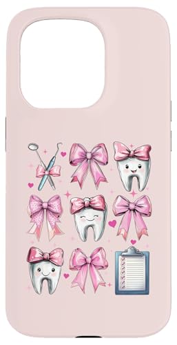 Coquette Bow Dental Assistant Dental Hygienist Zahnarzt Zahn Hülle für iPhone 15 Pro Coquette Bow Dental Assistant Dental Hygienist Zahnarzt Zahn Hülle für iPhone 15 Pro von Cute Coquette Dental Nurse Hygienist Dentist Gifts
