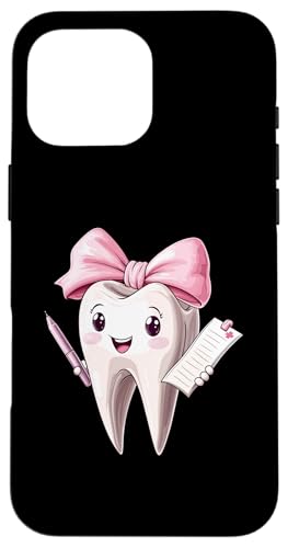 Coquette Bow Dental Assistant Dental Hygienist Zahnarzt Zahn Hülle für iPhone 16 Pro Max Coquette Bow Dental Assistant Dental Hygienist Zahnarzt Zahn Hülle für iPhone 16 Pro Max von Cute Coquette Dental Nurse Hygienist Dentist Gifts