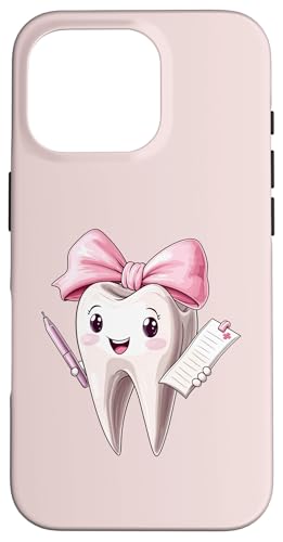 Coquette Bow Dental Assistant Dental Hygienist Zahnarzt Zahn Hülle für iPhone 16 Pro Coquette Bow Dental Assistant Dental Hygienist Zahnarzt Zahn Hülle für iPhone 16 Pro von Cute Coquette Dental Nurse Hygienist Dentist Gifts